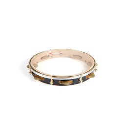 Pandeiro 12" formica noir PRO LEVE - peau transparente - Pro